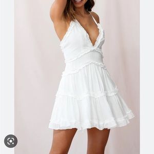 Selfie Leslie White Graduation Dress size small